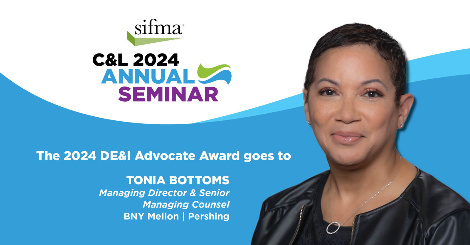 SIFMA Compliance & Legal Society Announces Tonia Bottoms of BNY Mellon